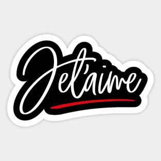 Je t'aime (I love you) Sticker